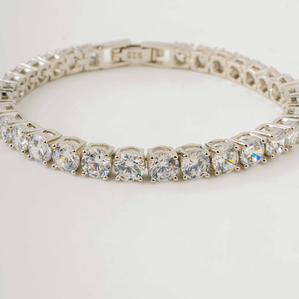 Silver Starlit Tennis Bracelet