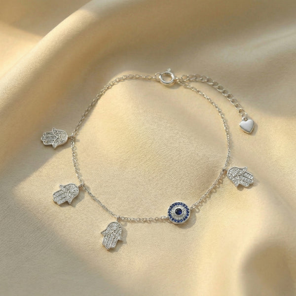Evil Eye & Hamsa Anklet