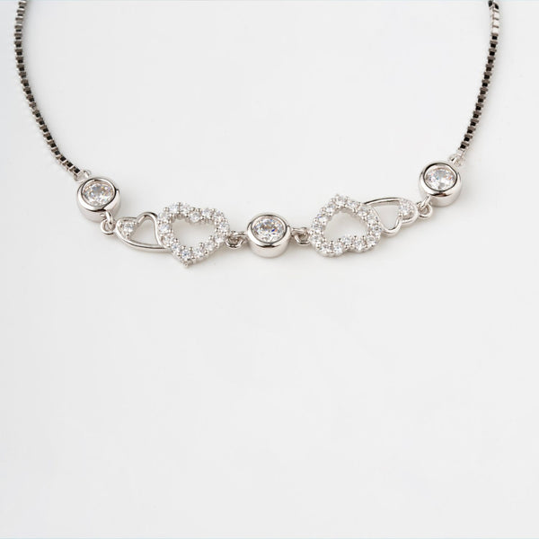 Glimmer Heartline Bracelet