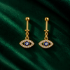 Protective Evil Eye Gold Bugadi Earring