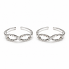 Infinity Loop Sterling Silver Toe Ring