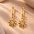 Blossom Petal Gold Helix Bugadi Earring