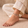 Shimmering Disc Coin Silver Anklet