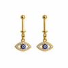 Protective Evil Eye Gold Bugadi Earring