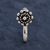 Braided Floral Oxidized Sterling Silver Nose Pin