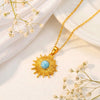 Larimar 92.5 Silver Neckchain with Semi Precious stone