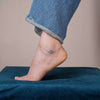 Blue Duo Drop Chain Anklet