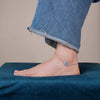 Blue Duo Drop Chain Anklet