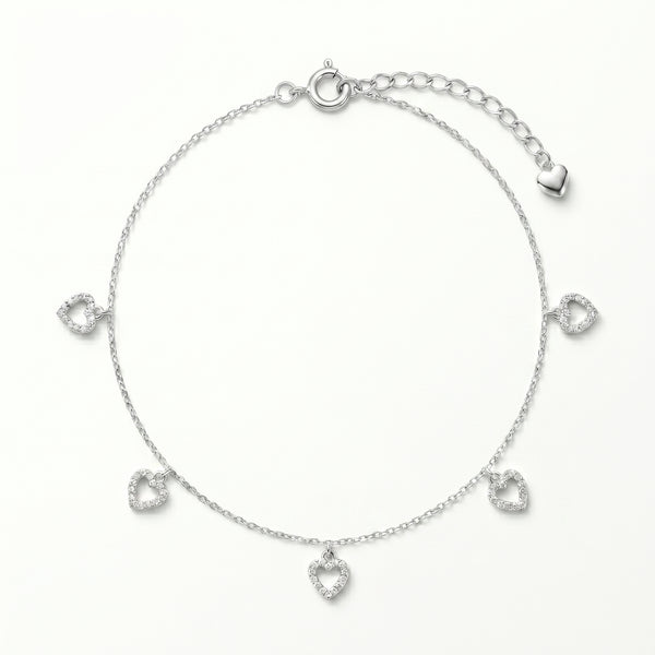 Eternal Hearts Anklet