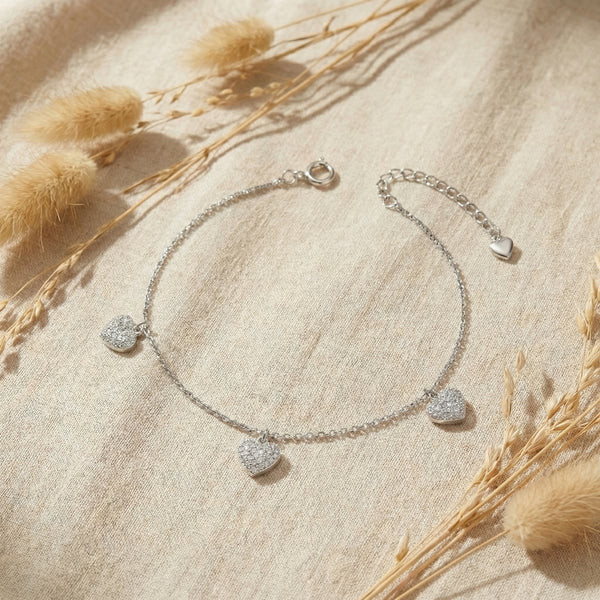 Sparkle Hearts Anklet