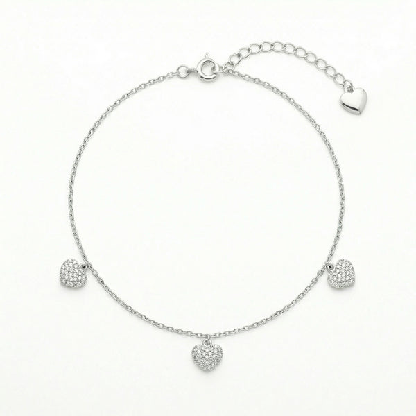 Sparkle Hearts Anklet