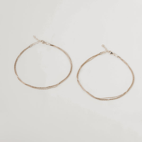 Silver Stream – Sleek Sterling Silver Anklet