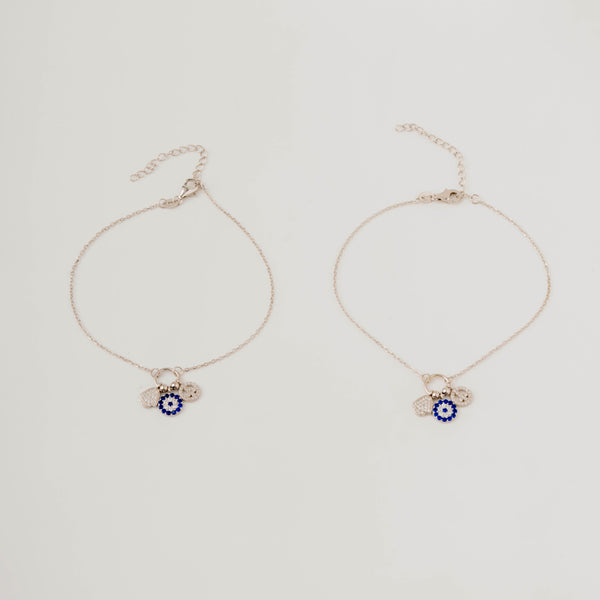 Charm Riot – Statement Charm Anklet in Sterling Silver
