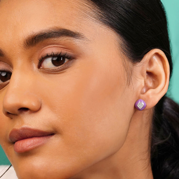 Plum Pop Studs