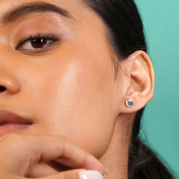 Apple Charm Studs