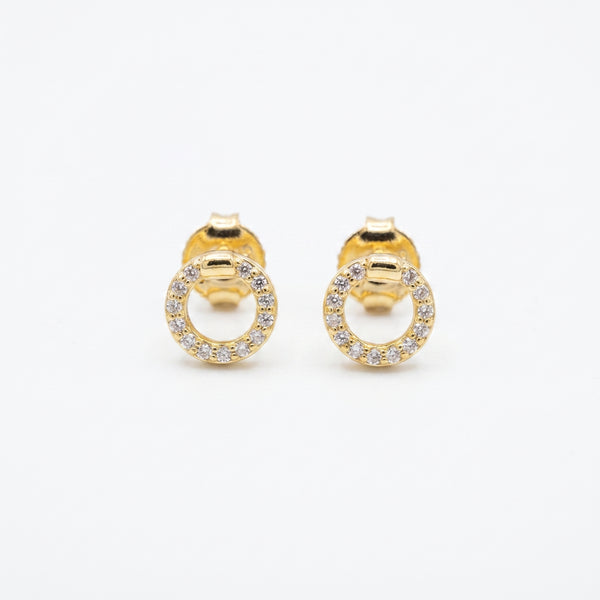 Aurelia Halo Studs in 92.5 Silver