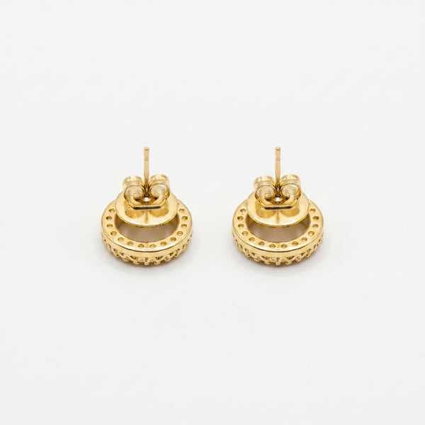 Aurelia Halo Studs in 92.5 Silver