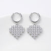 Starlit Heart 92.5 Silver Earrings