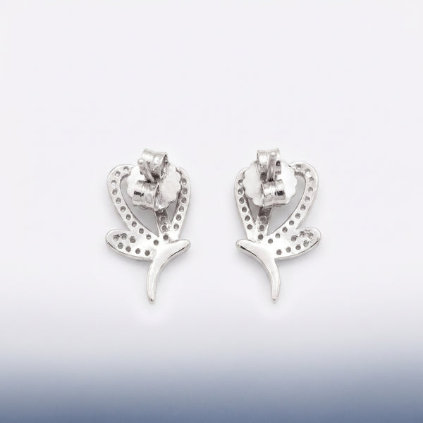 Liora Heart Bloom 92.5 Silver Stud Earrings