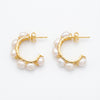Pearl Muse Hoop 92.5 Silver Earrings with 1.5 micron gold plating