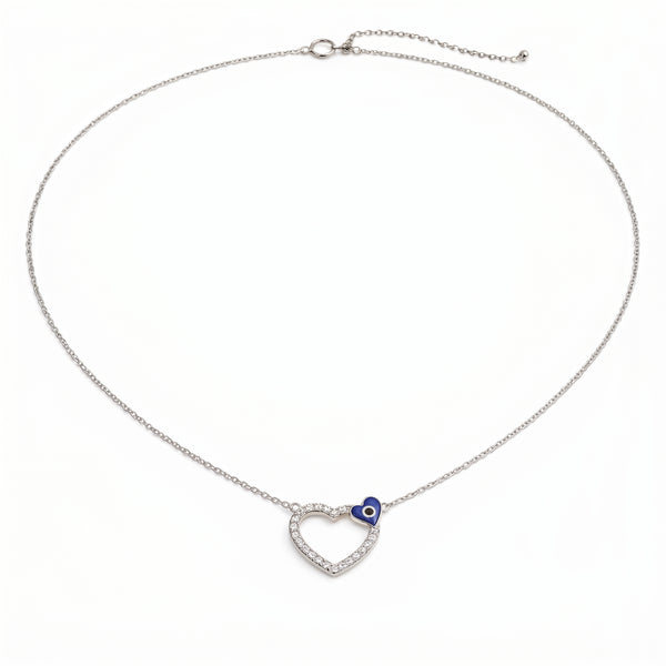 Amora Evil Eye Heart Neckchain