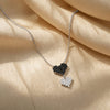 Midnight Duo Heart Necklace