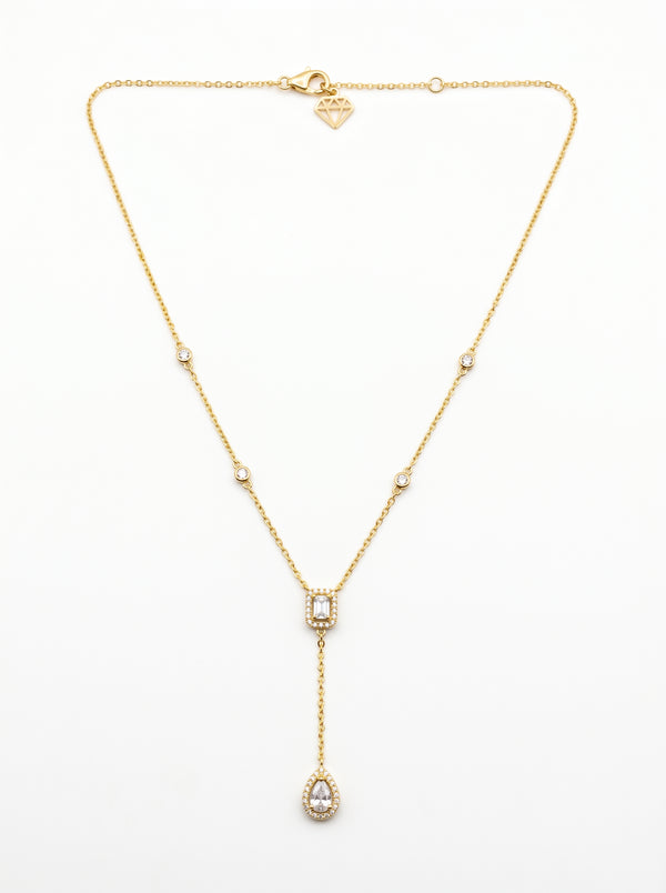 Celeste Drop Lariat Necklace