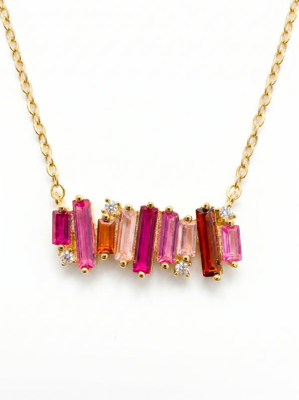 Rosé Prism Necklace