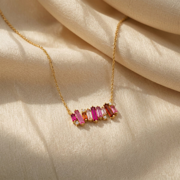 Rosé Prism Necklace