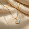 Golden Lattice Charm Neckchain