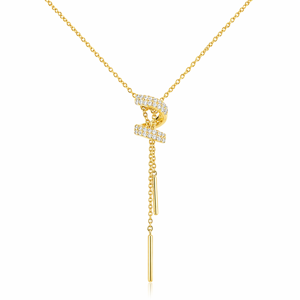 Infinite Knot Drop Necklace