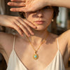 Larimar 92.5 Silver Neckchain with Semi Precious stone
