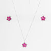 Bloom in Berry Pendant Set