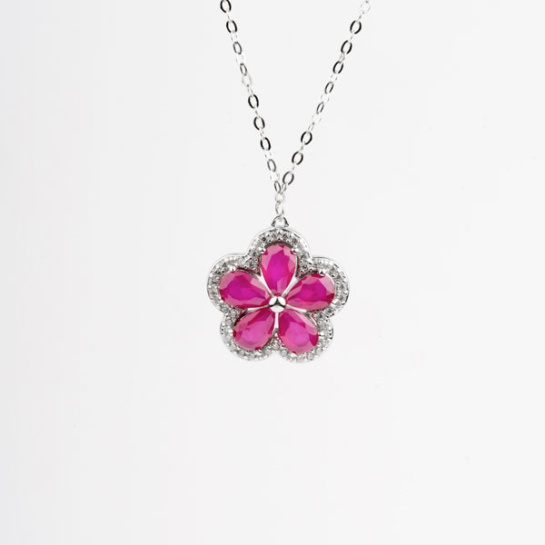Bloom in Berry Pendant Set