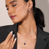 Royal Amethyst Drop Pendant Set