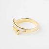 Twin Strings Silver Ring