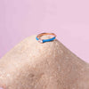 Azure Blink Silver Ring