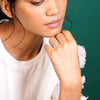 Azure Blink Silver Ring