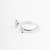 Twin Bloom Adjustable Ring