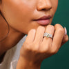 Emerald Dewdrop Cocktail Ring