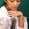 Emerald Dewdrop Cocktail Ring