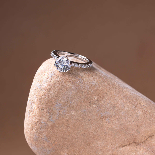 Eternal Solitaire Adjustable Ring