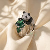 Emerald Panda 92.5 Silver Ring