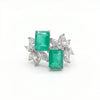 Emerald Horizon Dual Stone Ring