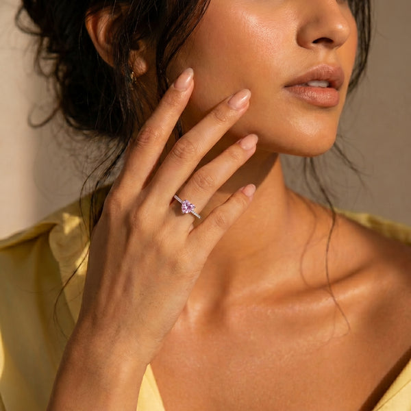 Blush Halo Ring