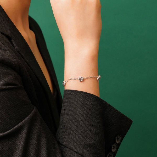 Silver Bloom Bracelet