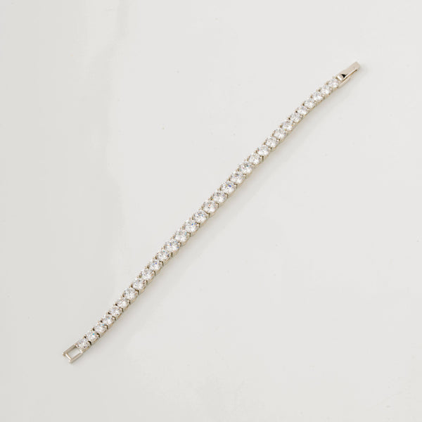Silver Starlit Tennis Bracelet