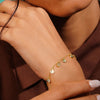 Seashell Sparkle Gold Plated Bracelet
