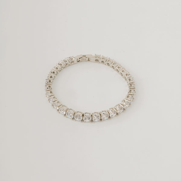 Silver Starlit Tennis Bracelet