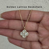 Golden Lattice Charm Neckchain